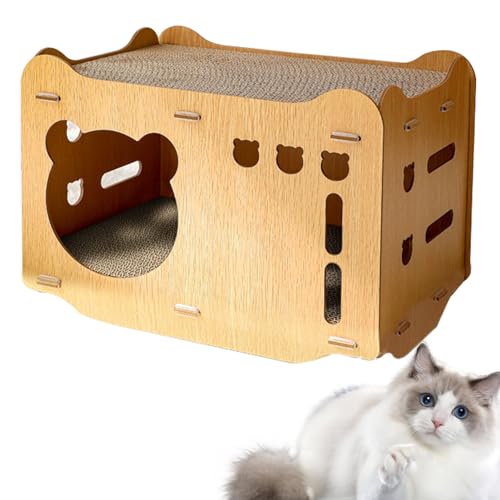 Katzenkratzbrett – Spleißendes Katzenhaus 2-in-1, Haustierbedarf, Wellpappe, Katzenkratzer, Nachfüllpads, Liege und lustige interaktive Kratzbretter für Haustiere Bellv Katzenkratzbrett – Spleißendes Katzenhaus 2-in-1, Haustierbedarf, Wellpappe, Katzenkratzer, Nachfüllpads, Liege und lustige interaktive Kratzbretter für Haustiere Bellv von bellv