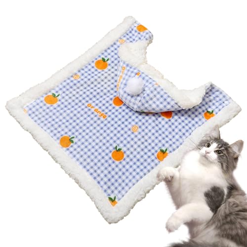 Katzenumhang – Hunde- und Katzenkostüm mit Kapuze, -Winter-Katzenbekleidung, Katzenumhang, Haustier-Abdeckung, Decke für kleine und mittelgroße Haustiere Bellv von bellv
