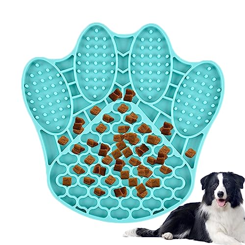 Leckmatte für Hunde | Rutschfeste Silikonmatte für Hunde Slow Feeder in Krabbenform | Puzzle-Banreicherung Spielzeug für Hunde, Leckkissen für Hunde für das Bad, Bellv von bellv