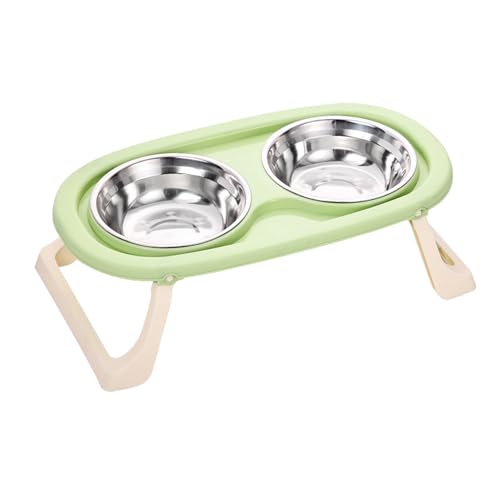 Wassernapf für Katzen, höhenverstellbarer Wasserspender für Katzen, Tränke für Haustiere, Spritzschutz mit abnehmbarem Napf, Katzennapf, bruchsicher für von bellv