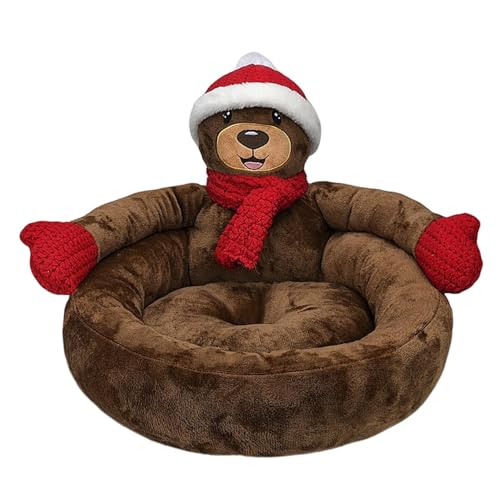 Weihnachtsbett, Katzenbett, wasserdichte Katzenschlafmatte, dunkelbraunes Hundebett mit Anti-Rutsch-Basis, Superweiche und warme Haustiermatratze, waschbares Weihnachtsbett mit Handwerkskunst für Weihnachtsbett, Katzenbett, wasserdichte Katzenschlafmatte, dunkelbraunes Hundebett mit Anti-Rutsch-Basis, Superweiche und warme Haustiermatratze, waschbares Weihnachtsbett mit Handwerkskunst für von bellv
