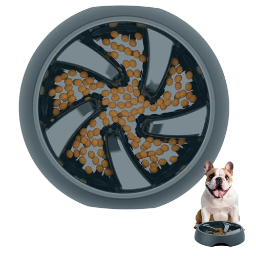Slow Feeder Hundenapf für große Rassen, langsame Fressnapf für mittelgroße und kleine Rassen, langsames Fressen, Labyrinth-Fütterpuzzle, 2 Tassen, BPA-frei, Blau / Grau Slow Feeder Hundenapf für große Rassen, langsame Fressnapf für mittelgroße und kleine Rassen, langsames Fressen, Labyrinth-Fütterpuzzle, 2 Tassen, BPA-frei, Blau / Grau von beluxurfur