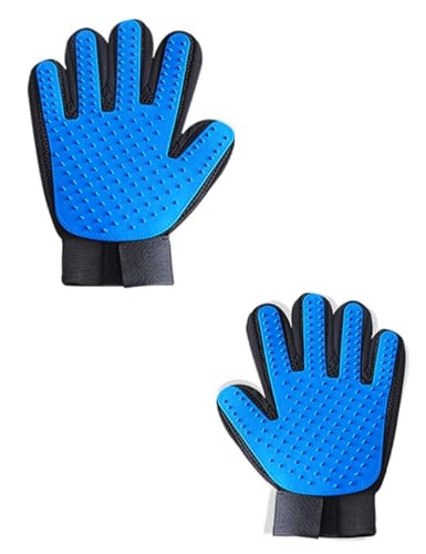 bepisof Fellpflege-Handschuh für Haustiere, Reinigungsbürste, Tierhaarentferner, Handschuhe, weiche Gummiborsten, sanfte Enthaarungsbürste, Handschuh zum Baden, Massieren, Ausfallen, 1 Paar, Blau bepisof Fellpflege-Handschuh für Haustiere, Reinigungsbürste, Tierhaarentferner, Handschuhe, weiche Gummiborsten, sanfte Enthaarungsbürste, Handschuh zum Baden, Massieren, Ausfallen, 1 Paar, Blau von bepisof
