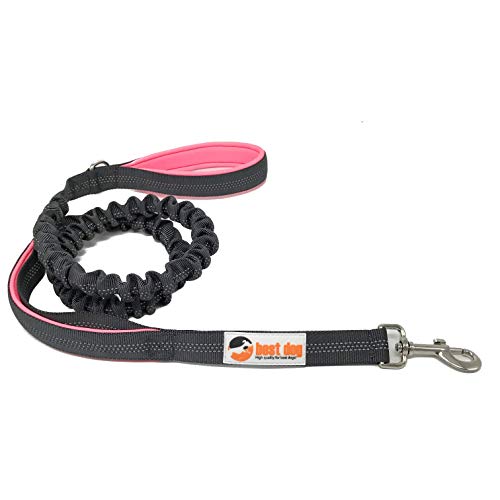 Best Dog Premium Hundeleine für große Hunde (Pink-Grau) von best dog