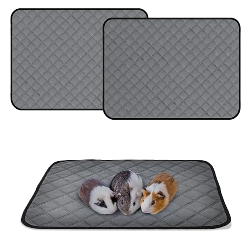 Meerschweinchen-Käfigeinlagen, schnell saugfähig, Meerschweinchen-Fleece-Einstreu für Mittelwesten- und C&C-Käfige mit auslaufsicherem Boden, für Kleintiere, 45,7 x 61 x 2 Meerschweinchen-Käfigeinlagen, schnell saugfähig, Meerschweinchen-Fleece-Einstreu für Mittelwesten- und C&C-Käfige mit auslaufsicherem Boden, für Kleintiere, 45,7 x 61 x 2 von beueyfr