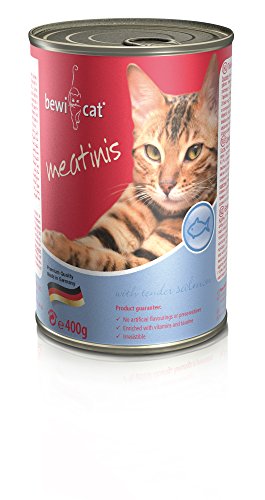 bewi cat Meatinis mit Zartem Lachs 12 x 400g von bewi cat