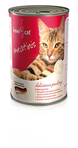 bewi cat Meatinis reich an Geflügel 12 x 400g von bewi cat