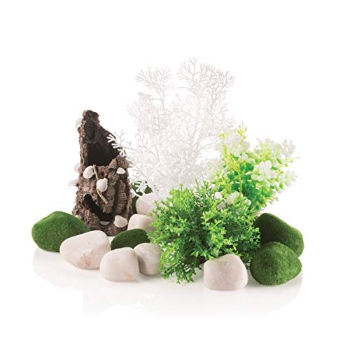 biOrb 78134 Decor Set Fairytales - Aquariendekoration mit realistischen künstlichen Wasserpflanzen, Wurzeln und Steinen für schönes Aquariendesign - für Süßwasser und Meerwasser von biOrb