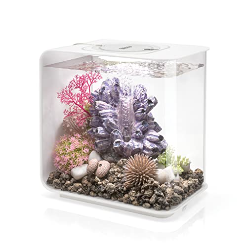 biOrb FLOW 15 LED Aquarium, weiß (15 Liter) - Aquarien Komplett-Set mit LED Beleuchtung und patentiertem Filter-System | Acryl-Becken von biOrb