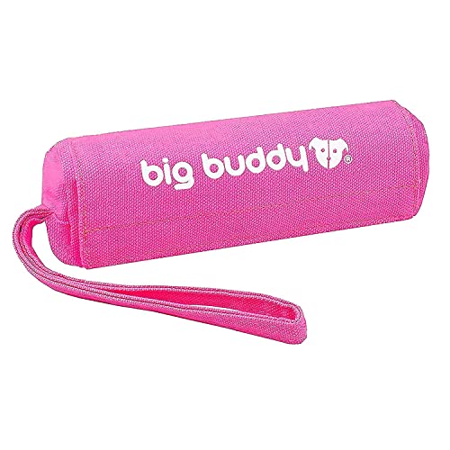 big buddy Canvas Futterdummy, Futterbeutel für Hunde, Apportierdummy zur Hundeerziehung (1x, Pink) von big buddy