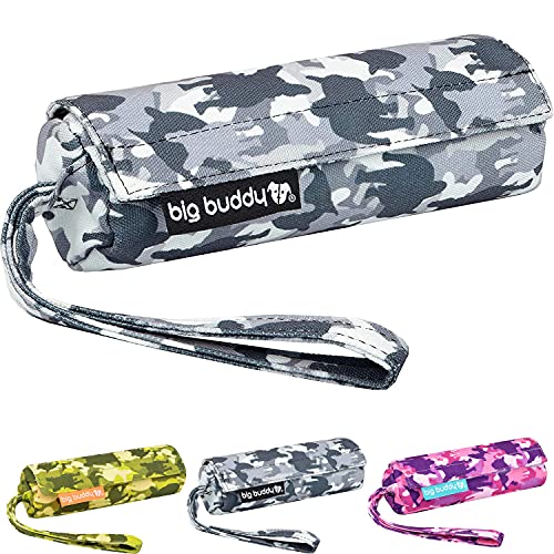 big buddy® Futterdummy für Hunde | Apportierbeutel, Futterbeutel, Hundetraining, Agility Training, Hundeerziehung, Dummy für leckerlies - extrem strapazierfähig (Camo Grau) von big buddy