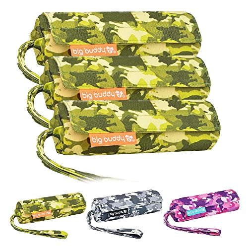 big buddy® Futterdummy für Hunde | Apportierbeutel, Futterbeutel, Hundetraining, Agility Training, Hundeerziehung, Dummy für leckerlies - extrem strapazierfähig (3X, Bulli Grün) von big buddy