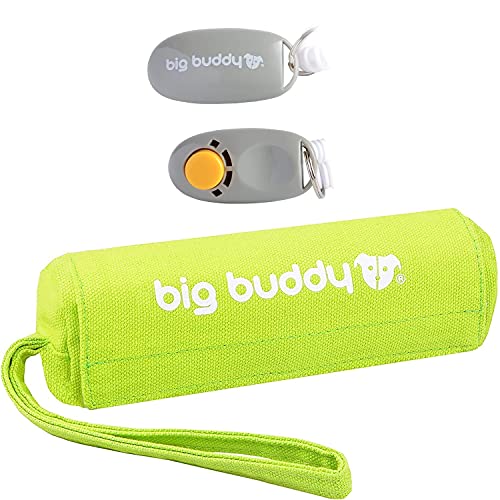 big buddy Canvas Futterdummy, Futterbeutel für Hunde, Apportierdummy zur Hundeerziehung (Trainings-Set, Grün) von big buddy