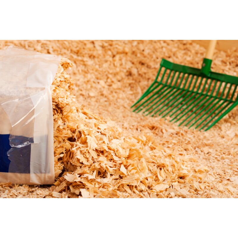 1 Euro Palette Hobelspäne, 21 x 20 kg = 420 kg (14,00 EUR/Beutel)