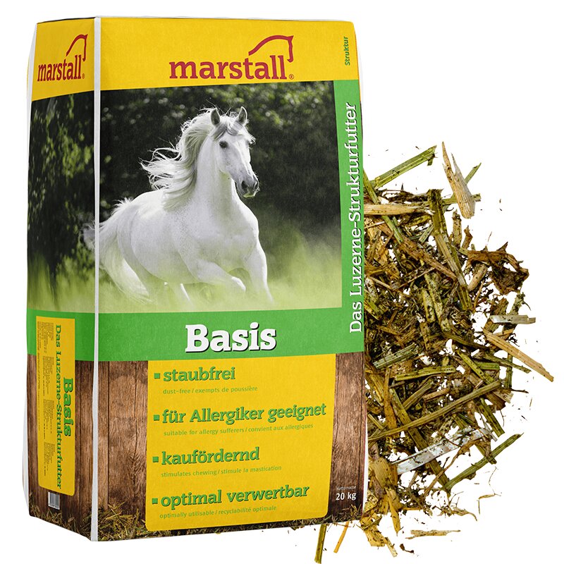 10 x 15 kg Marstall Luzerne Basis Strukturfutter (21,90 EUR/Beutel)