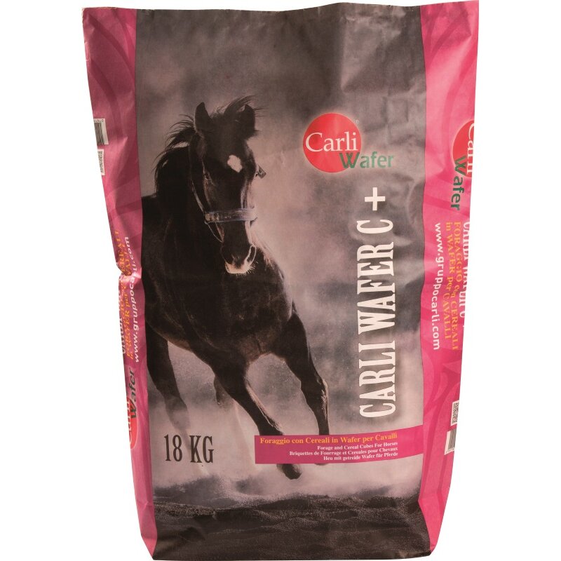 2 Paletten gesamt 60 x18 kg=1080 kg Carli Wafer CEREALS (Heu/Luzerne/Getreide) Würfel (14,80 EUR/Beutel)