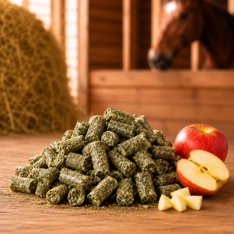 20 kg Heucobs mit 20 % Apfel - von Nordic Grass 20 kg Heucobs mit 20 % Apfel - von Nordic Grass