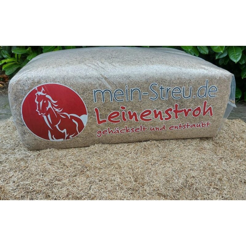4 Pal. Leinenstroh, 128 x 20 =2560 kg (11,20 EUR/Beutel)