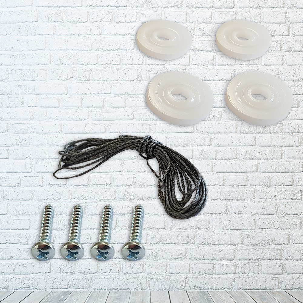 4 Umlenkrollen für automatische Hühnerklappe - Komplettset