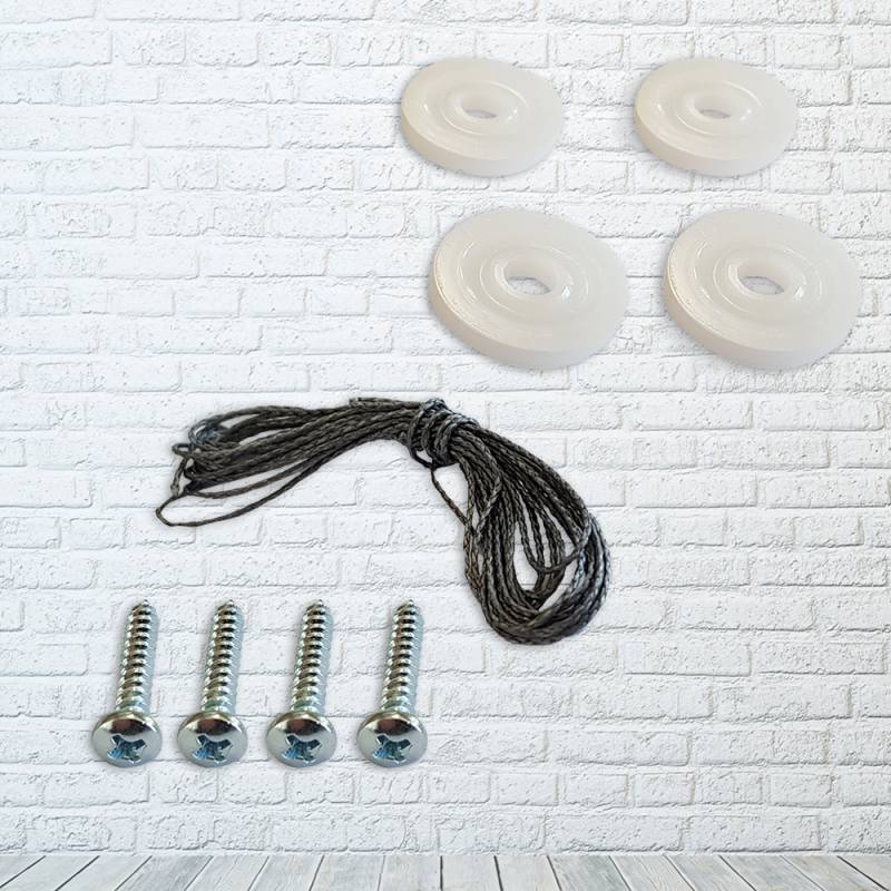 4 Umlenkrollen für automatische Hühnerklappe - Komplettset