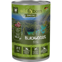 6 x 400g, WILDBORN Blackwoods Hundefutter mit Wild von Wildborn