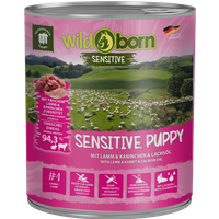 6 x 800g, WILDBORN Sensitive Puppy Welpenfutter, Hundefutter für Welpen von Wildborn