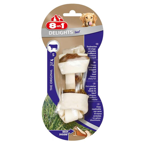 8in1 Delights Beef Kauknochen S
