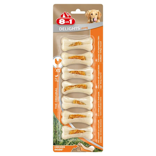 8in1 Dental Delights Kauknochen Strong XS