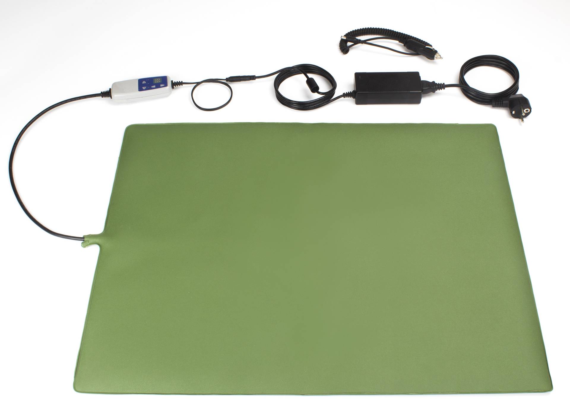 9-Stufen Heizmatte 65x50 cm, m. Timer, 12V-Trafo
