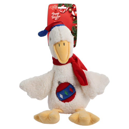 AFP Hundespielzeug Happy Holidays Geschenk Gans