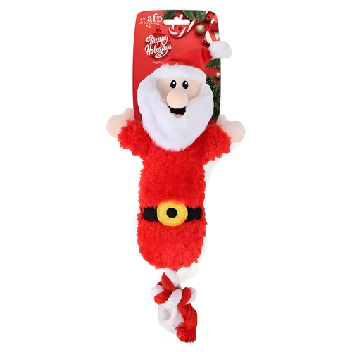 AFP Hundespielzeug Happy Holidays Merry Tug & Fetch Weihnachtsmann