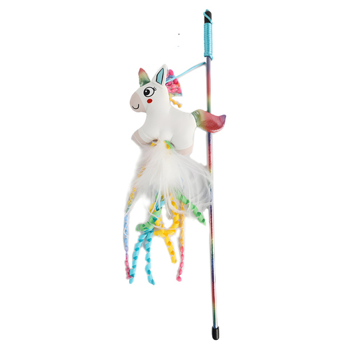 AFP Katzenspielzeug Angel Einhorn mit Federn
