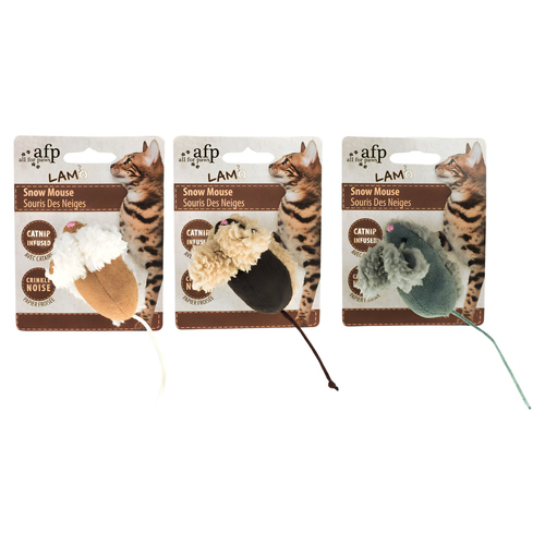 AFP Katzenspielzeug Lambswool Snow Maus