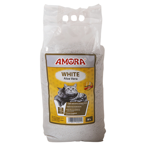 AMORA Katzenstreu White Compact Aloe Vera 8 l AMORA Katzenstreu White Compact Aloe Vera 8 l