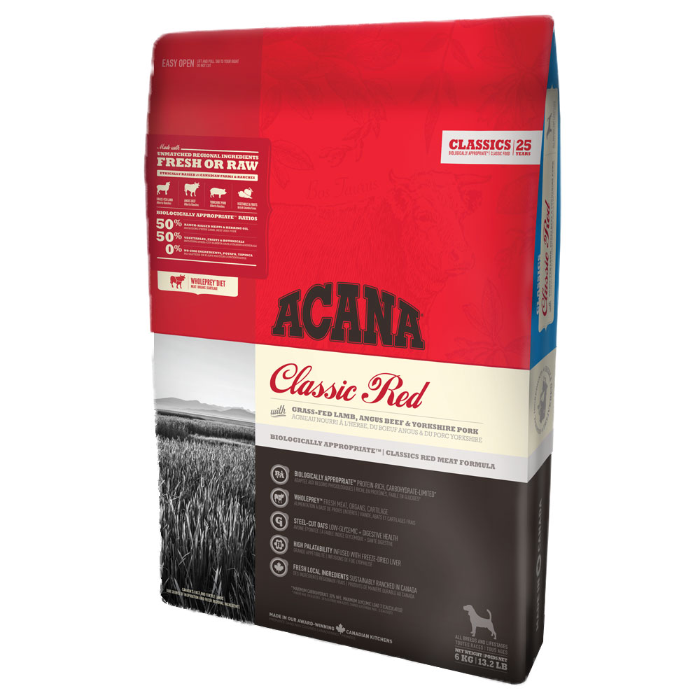 Acana Trockenfutter für Hunde Classics- Classic Red - Sparpaket: 2 x 11,4kg Acana Trockenfutter für Hunde Classics- Classic Red - Sparpaket: 2 x 11,4kg