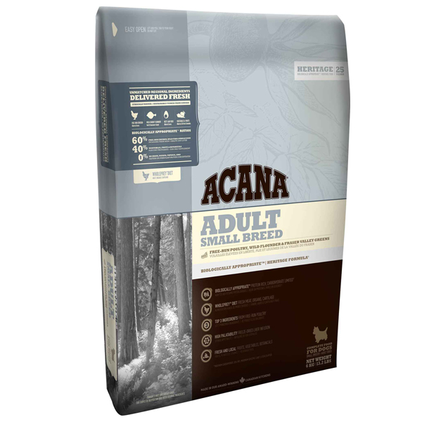 Acana Trockenfutter für Hunde Heritage Adult Small Breed - Sparpaket: 7 x 2kg Acana Trockenfutter für Hunde Heritage Adult Small Breed - Sparpaket: 7 x 2kg