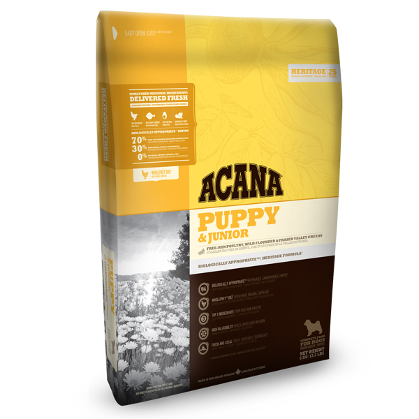 Acana Trockenfutter für Hunde Heritage Puppy+Junior - Sparpaket: 3 x 6kg Acana Trockenfutter für Hunde Heritage Puppy+Junior - Sparpaket: 3 x 6kg