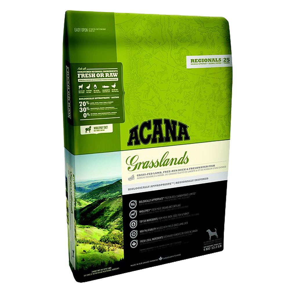 Acana Trockenfutter für Hunde Regionals Dog Grassland - Sparpaket: 7 x 2kg Acana Trockenfutter für Hunde Regionals Dog Grassland - Sparpaket: 7 x 2kg