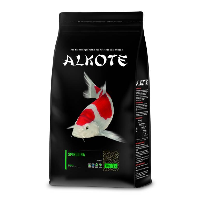 Alkote Koifutter Spirulina 7% (3 kg / Ø 3 mm) Spezialfutter zur Farbverbesserung u.- intensität