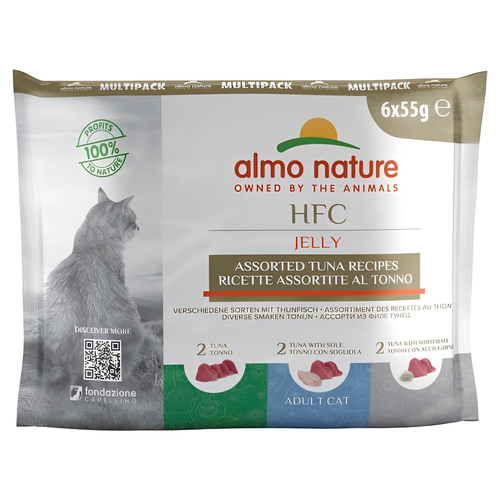Almo Nature Classic Multipack mit Thunfisch in Jelly 55 g - 8 Stück