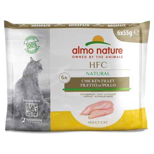 Almo Nature Classic mit Hühnerfilet 6 x 55 g - 8 Stück