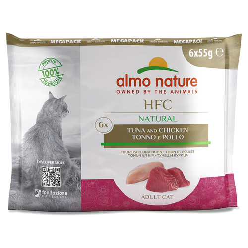Almo Nature Classic mit Thunfisch & Huhn 6 x 55 g - 8 Stück