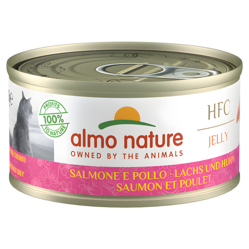 Almo Nature HFC Jelly Lachs & Huhn 70 g - 24 Stück