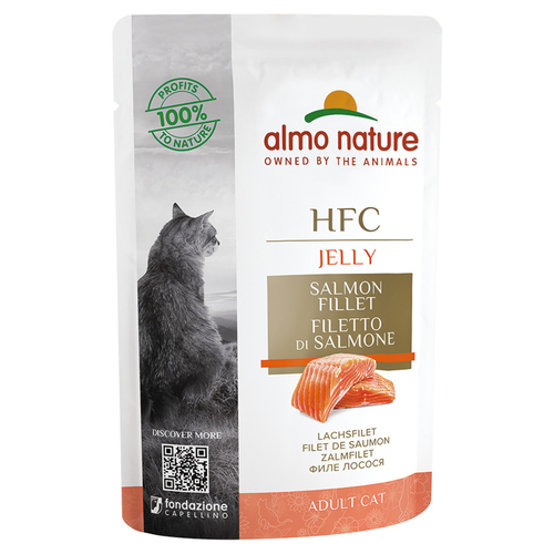Almo Nature HFC Jelly Lachsfilet 55 g - 24 Stück
