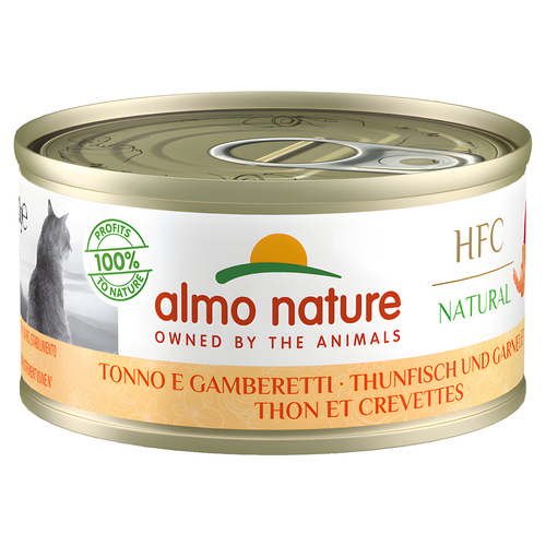 Almo Nature HFC Natural Thunfisch & Garnelen 70 g - 24 Stück
