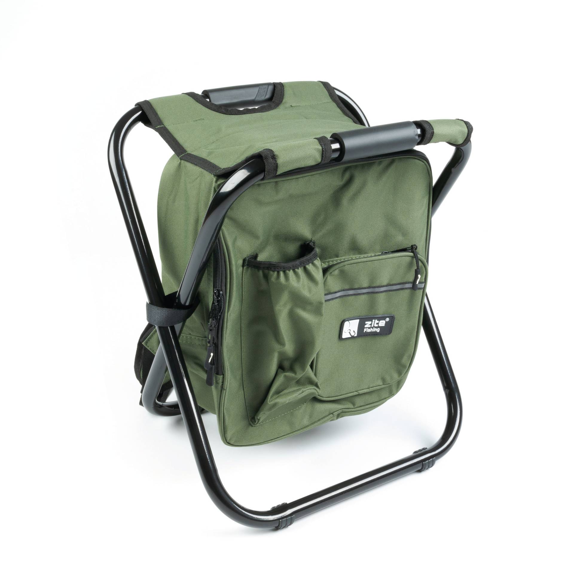 Angelhocker mit Kühlfach mit Angelrucksack Funktion Zite Fishing
