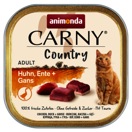 Animonda Carny Country Adult mit Huhn, Ente & Gans 100 g - 32 Stück Animonda Carny Country Adult mit Huhn, Ente & Gans 100 g - 32 Stück