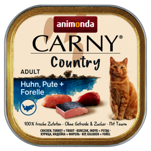 Animonda Carny Country Adult mit Huhn, Pute & Forelle 100 g - 32 Stück