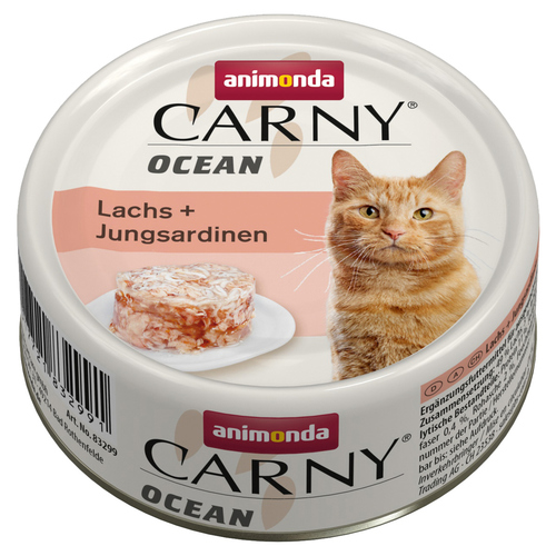 Animonda Carny Ocean mit Lachs & Jungsardinen 80 g - 12 Stück