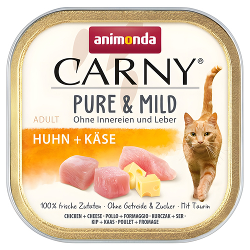 Animonda Carny Pure & Mild Adult Huhn + Käse 100 g - 32 Stück